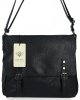 BEE BAG Duża Listonoszka Damska Adelia w Stylu Vintage Czarna